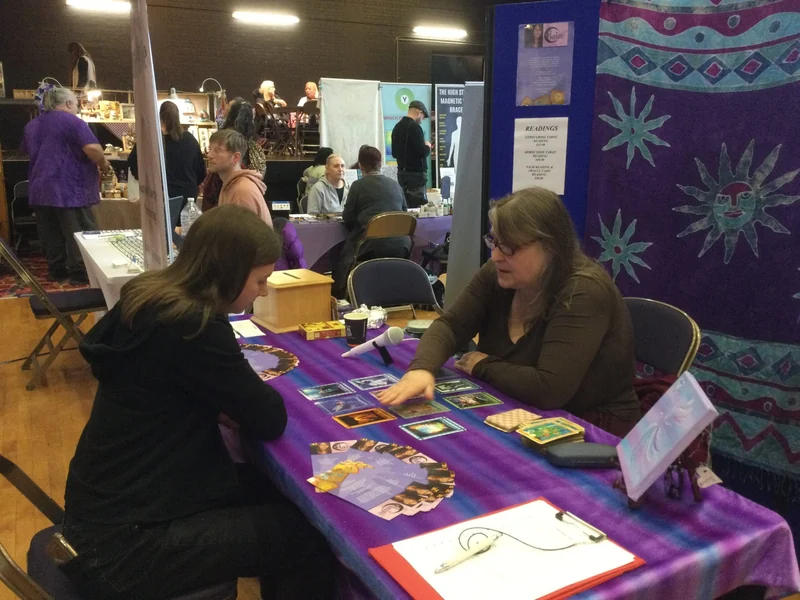 Visitors exploring the festival stands